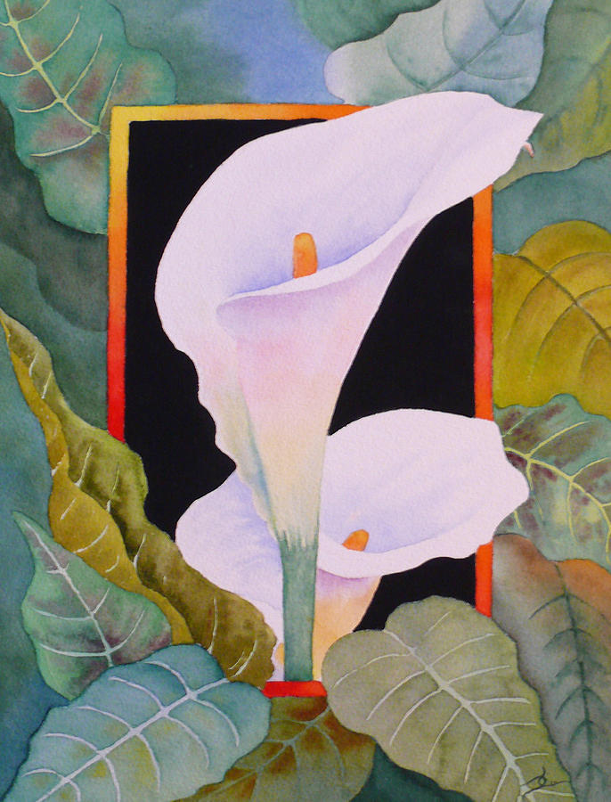 Lily Painting - Cala Lilly Splendor by Dee Carpenter