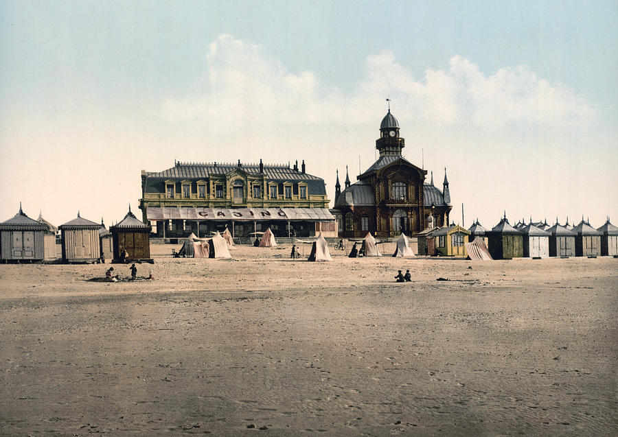 Calais - France - Beach and Casino Photograph by International  Images