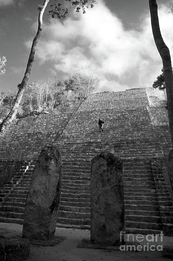 CALAKMUL CLIMBER Campeche Mexico Photograph by John  Mitchell