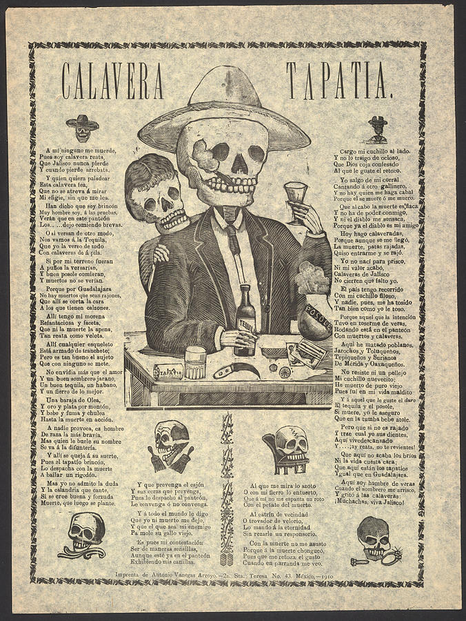 Calavera Tapatia, Translation Skulls Photograph by Everett