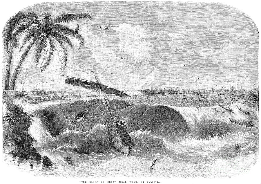 Calcutta: Tidal Wave, 1857 Photograph by Granger