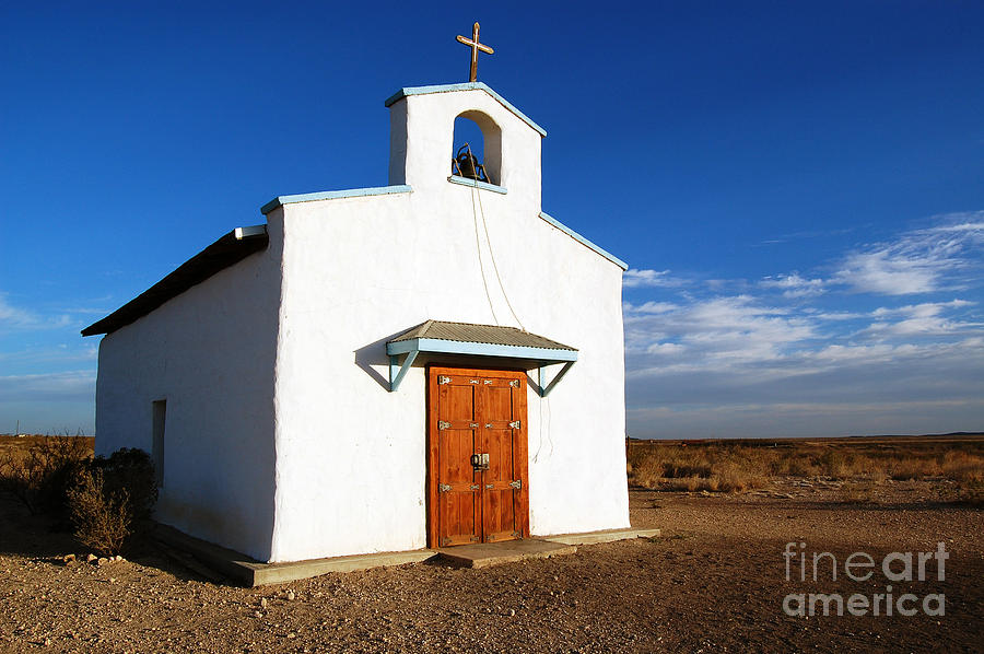 Calera Mission Chapel in West Texas Photograph by Shawn OBrien