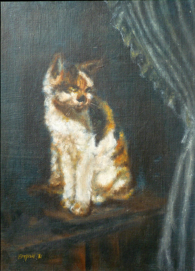 Calico Painting by Bryan Bustard
