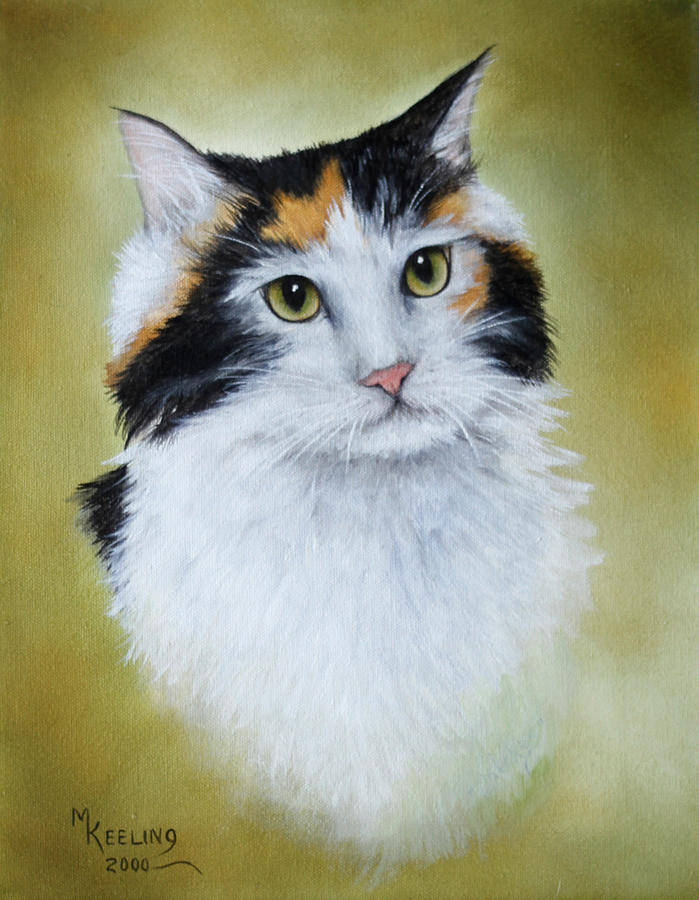 Calico Cat.7.12 Painting by Meg Keeling