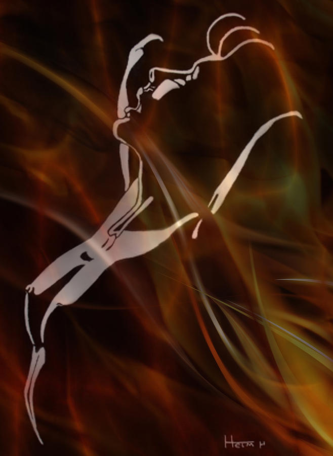 Caliente on Fire Digital Art by Mayhem Mediums