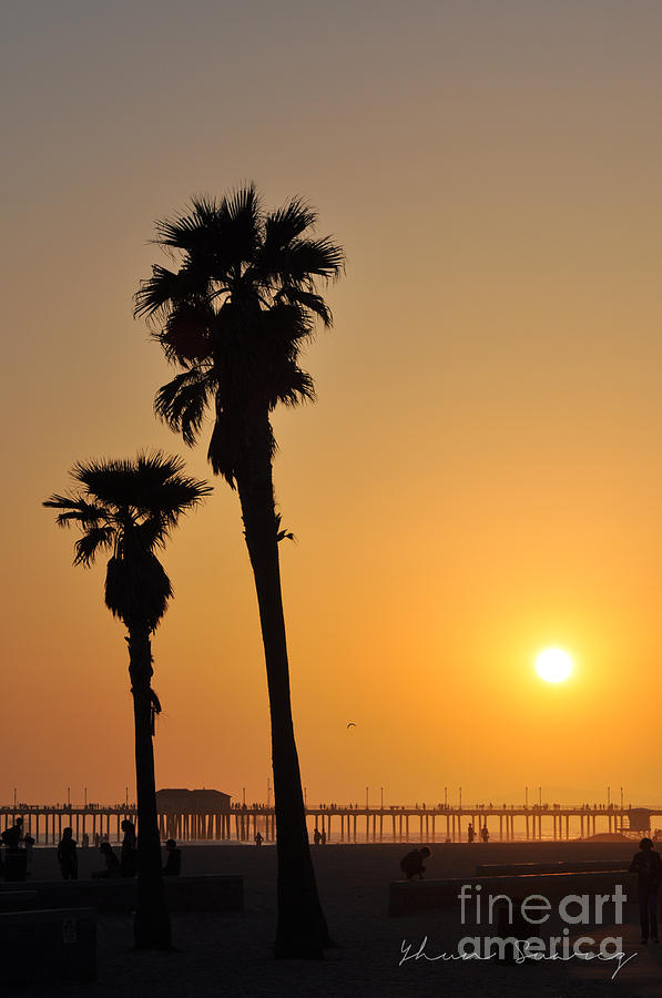 California Beach Sunset Photograph by Yhun Suarez
