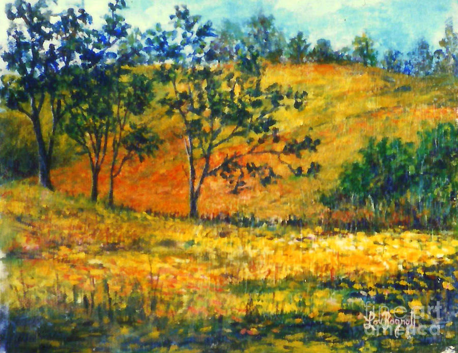 California  Fields Painting by Lou Ann Bagnall