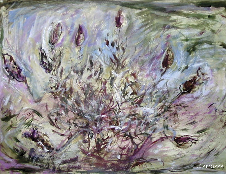 Nature Painting - California Lavender by Elizabeth Carrozza