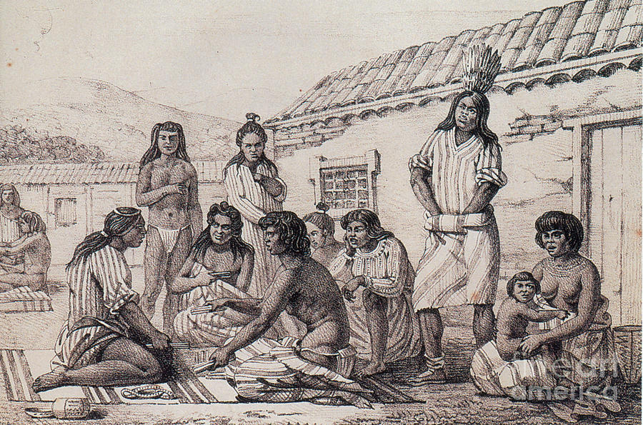 California Mission Indians, 1700s Photograph by Photo Researchers