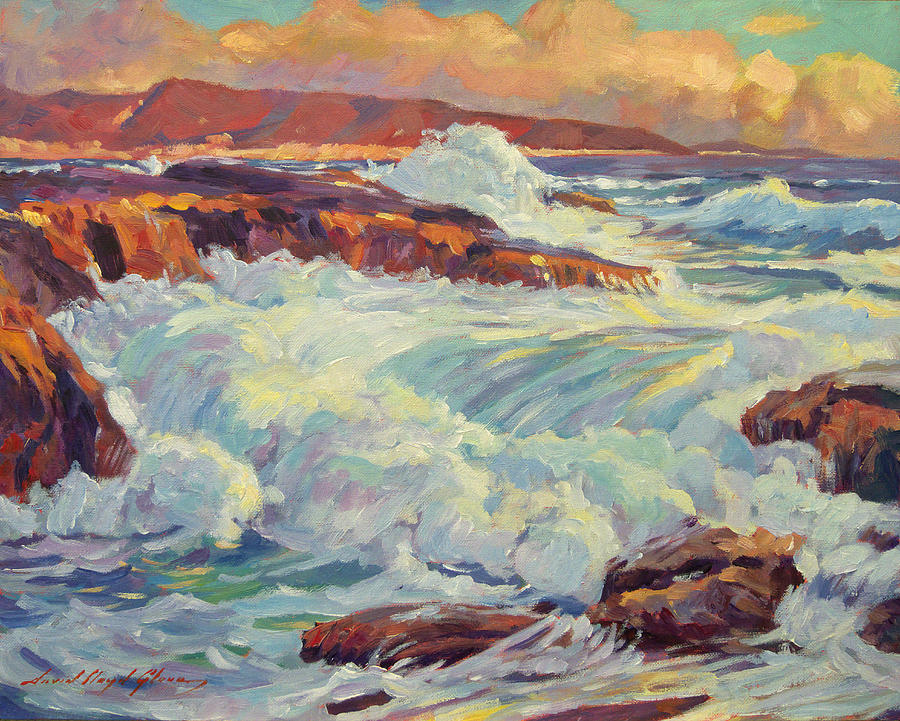 California's Coastline Painting by David Lloyd Glover - Fine Art America