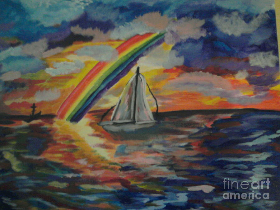 Sea Painting - Calm Journey by Catherine Herbert Sea Painting - Calm Journey by Catherine Herbert