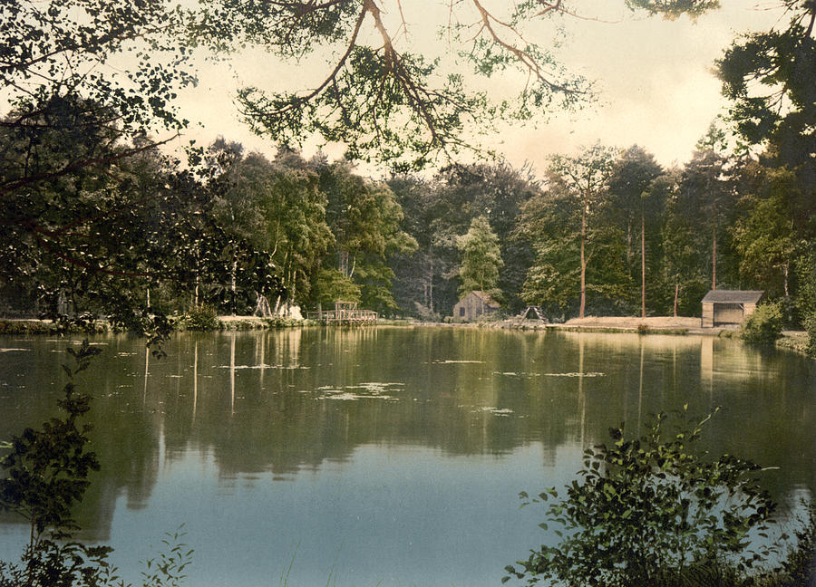 Camberley in Surrey - England - Lake at the Royal Military College Photograph by International  Images