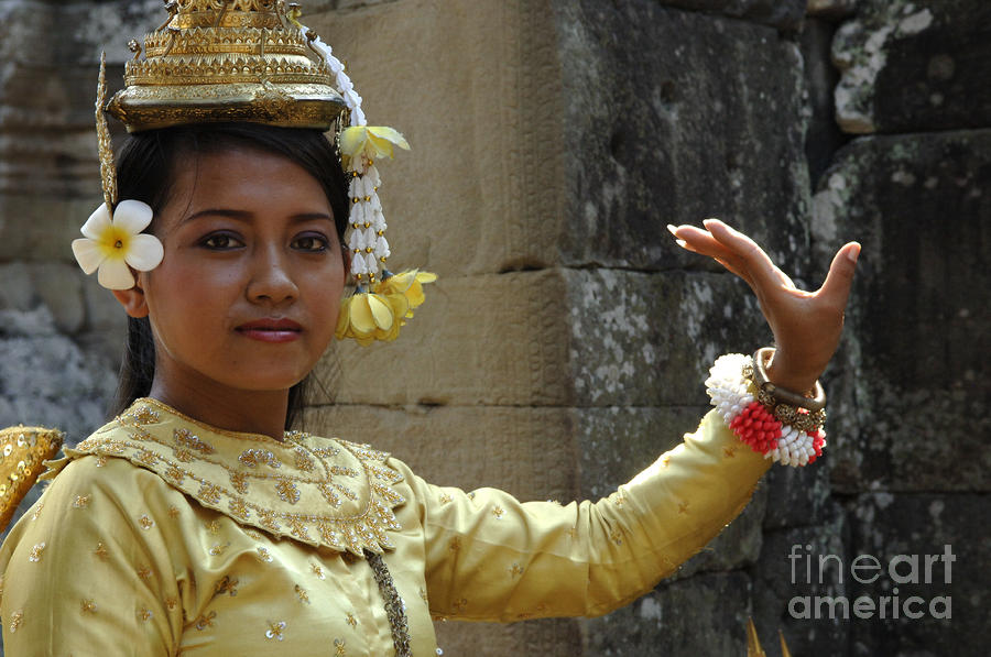 Cambodian Dancer Photograph by Bob Christopher