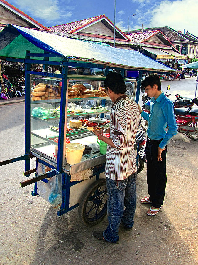 Cambodian Sandwich Vendor Photograph by Mark Sellers Fine Art America