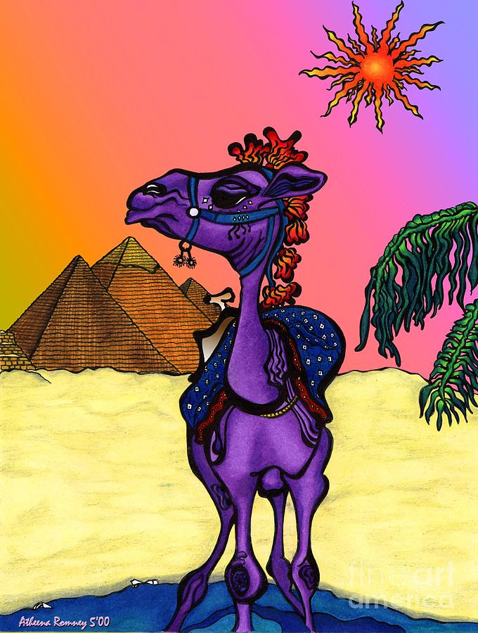 Camel in Giza Digital Art by Atheena Romney