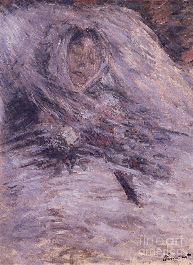 Camille Monet on her Death Bed Painting by Extrospection Art