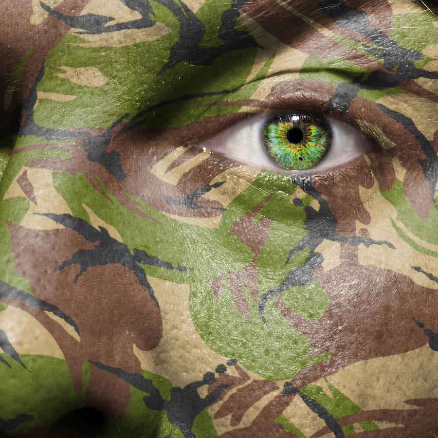 Camouflage Warrior Photograph by Semmick Photo