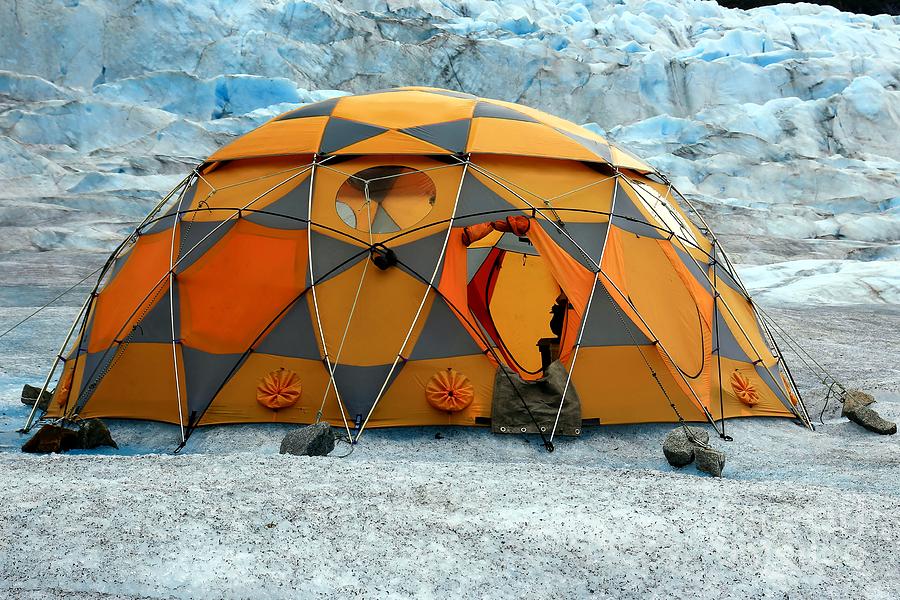 Nature Photograph - Camping on a Glacier by Sophie Vigneault