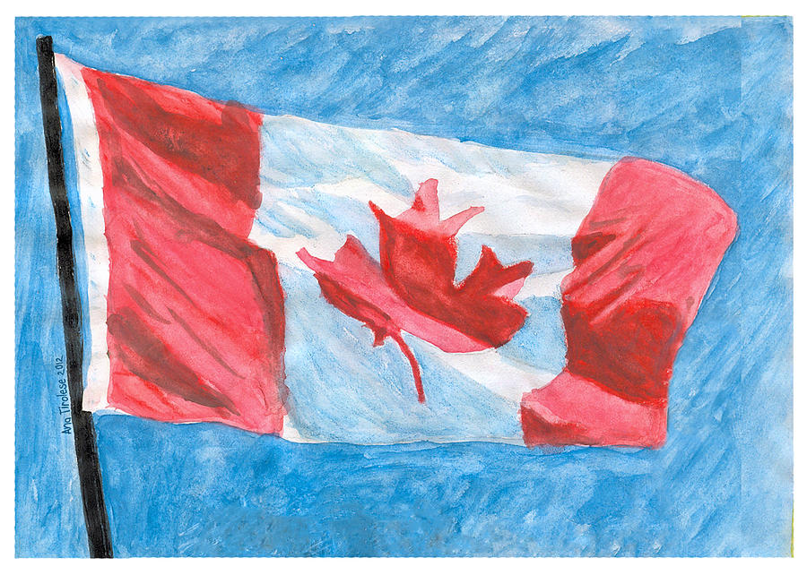 Canada Day Painting by Ana Tirolese