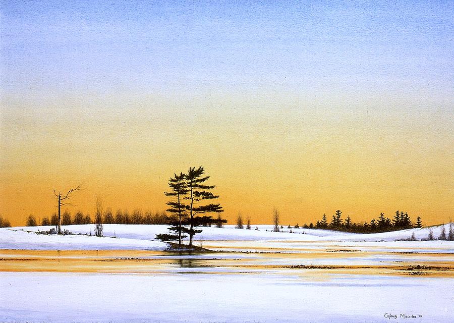 Canadian Sunset Painting by Conrad Mieschke