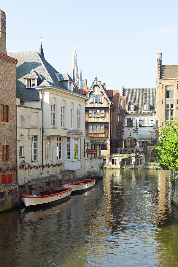 Canal in Le Havre Photograph by Harold Piskiel