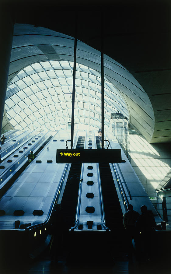 Canary Wharf Tube Station Photograph by Carlos Dominguez
