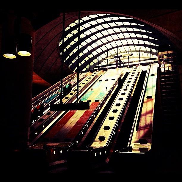 London Photograph - Canary Wharf Tube Station. #london by Neil Andrews