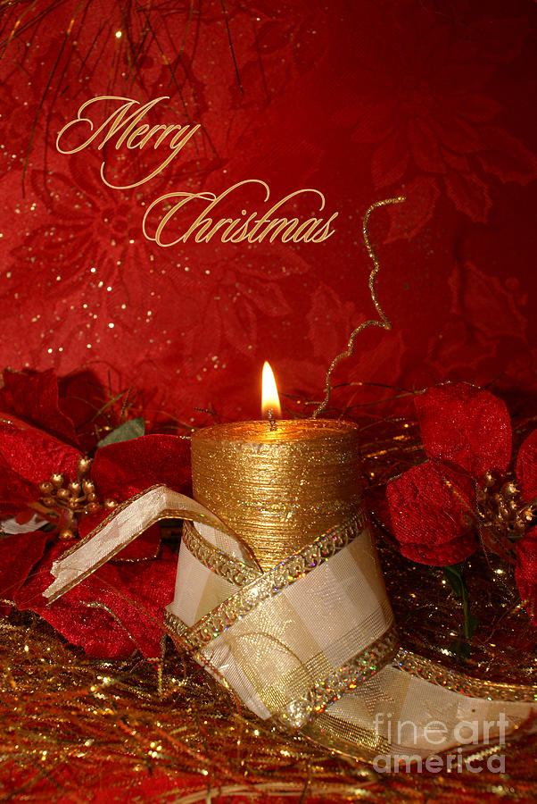 Christmas Photograph - Candle Light Christmas card by Aimelle Ml