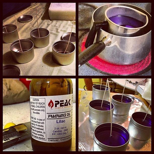 Candle Photograph - #candle #making #scented #lilac by Adam Way