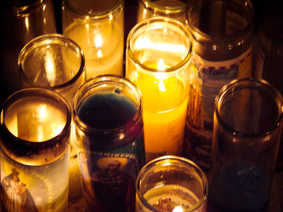 Candles at St. Marys 2 Photograph by Ronda Broatch