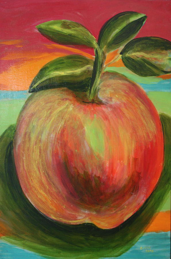 Candy Apple Painting by Gitta Brewster