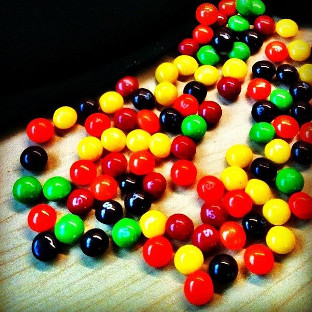 Candy Photograph - #candy #skittles #sweets by Amanda Max