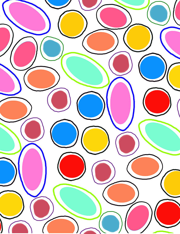 Candy Spots Digital Art by Louisa Knight 
