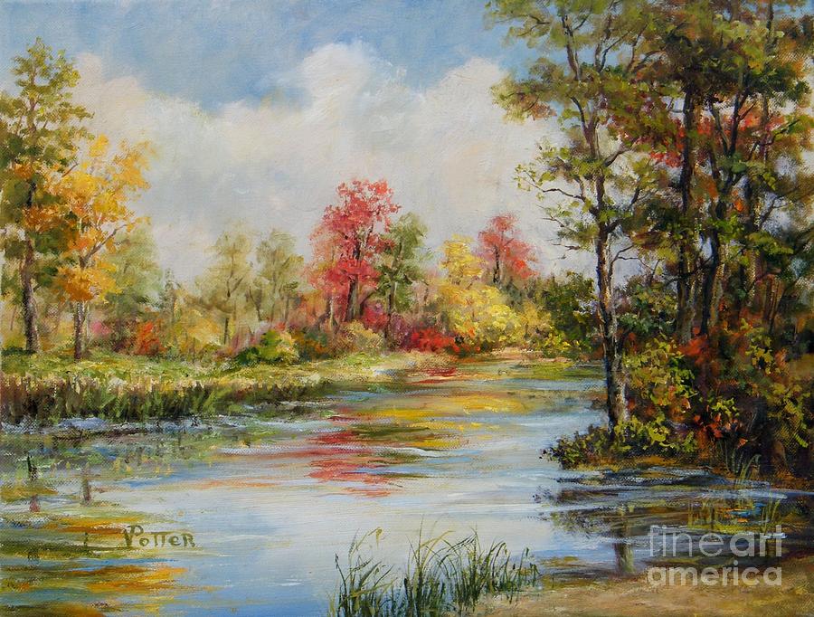 Caney Creek Painting by Virginia Potter