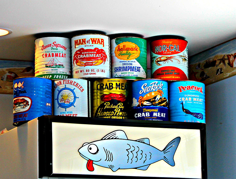 Canned Crab Photograph by Jo Sheehan