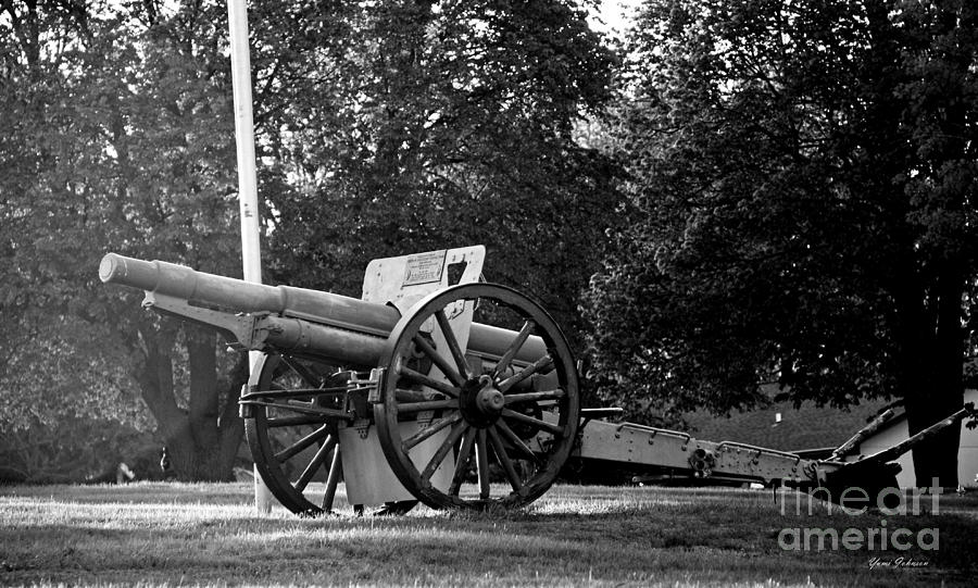 Cannon in black and white Photograph by Yumi Johnson