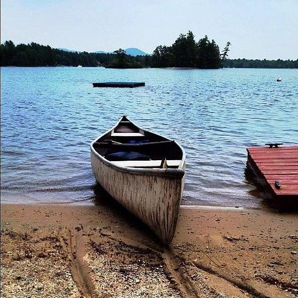Nature Photograph - Canoe 2 (thanks Babes) #canoe #nh by Danielle McNeil