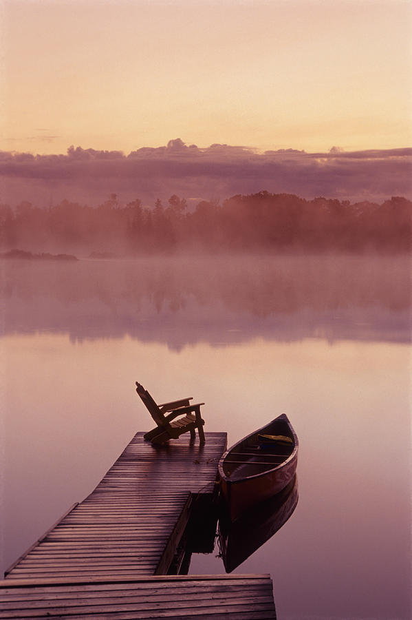 Canoe Dock, Pinawa, Manitoba Photograph by Dave Reede Fine Art America
