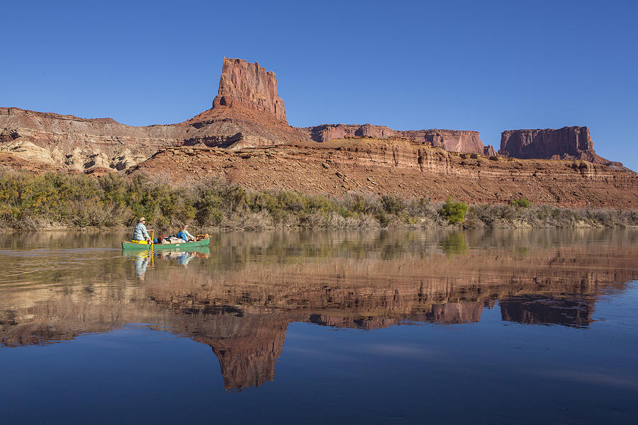 Canoeing The Green River Photograph By Tim Grams