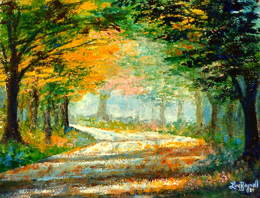 Canopy Road Painting by Lou Ann Bagnall