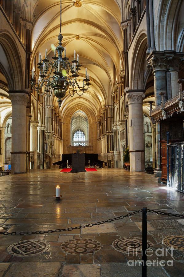 Canterbury Cathedral Aisle Photograph by Donald Davis