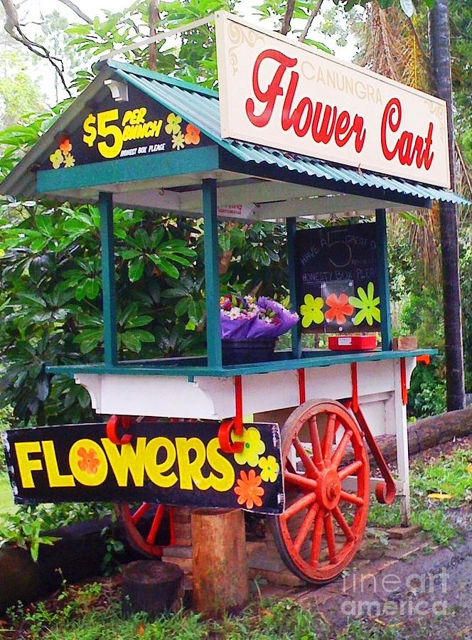 Canungra Flower Cart Photograph by Therese Alcorn