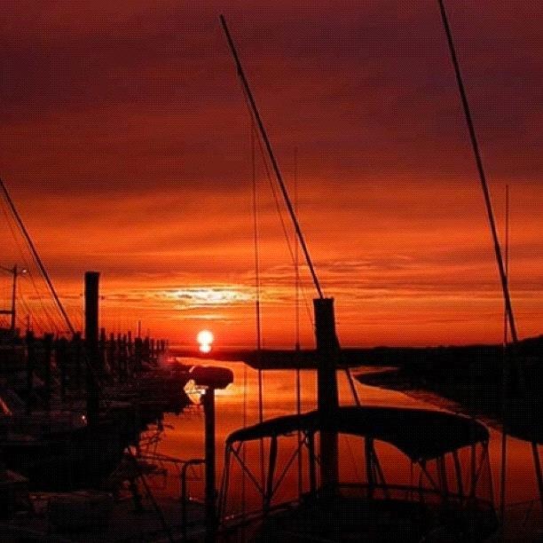 Rock Harbor Orleans Photograph - Cape Cod Sunset by Edward Sobuta