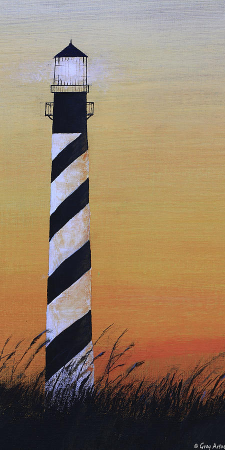 Cape Hatteras Light 2 Painting by Gray  Artus