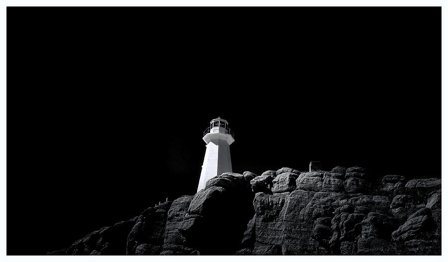 Cape Spear - Canada - BW Photograph by Steve Hurt