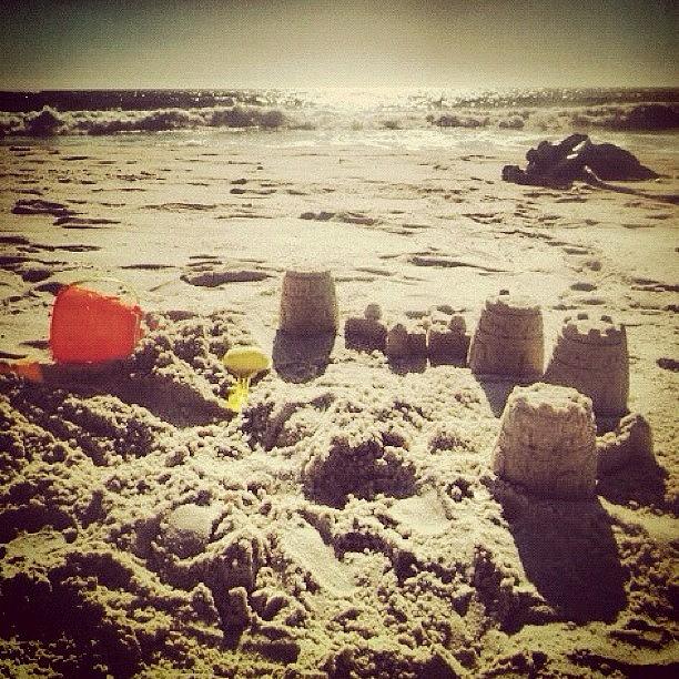 Holiday Photograph - Capetown Sandcastle by Cally Stronk