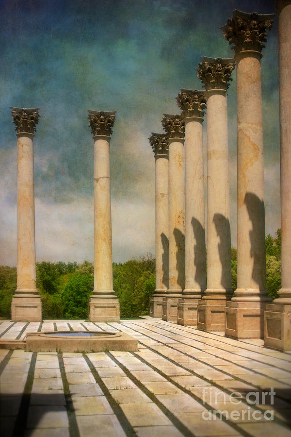 Greek Photograph - Capitol Columns Three by Susan Isakson