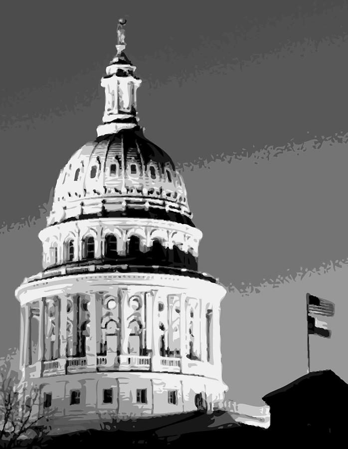Capitol Dome BW10 Photograph by Scott Kelley