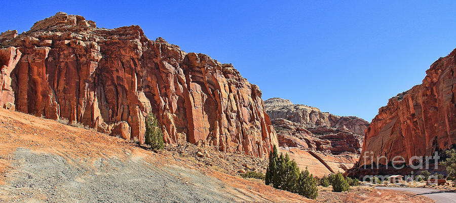 Capitol Gorge In Capitol Reef National Park Photograph