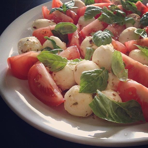 Tomato Photograph - Caprece Salad #caprecesalad #caprece by Jonathan Bouldin